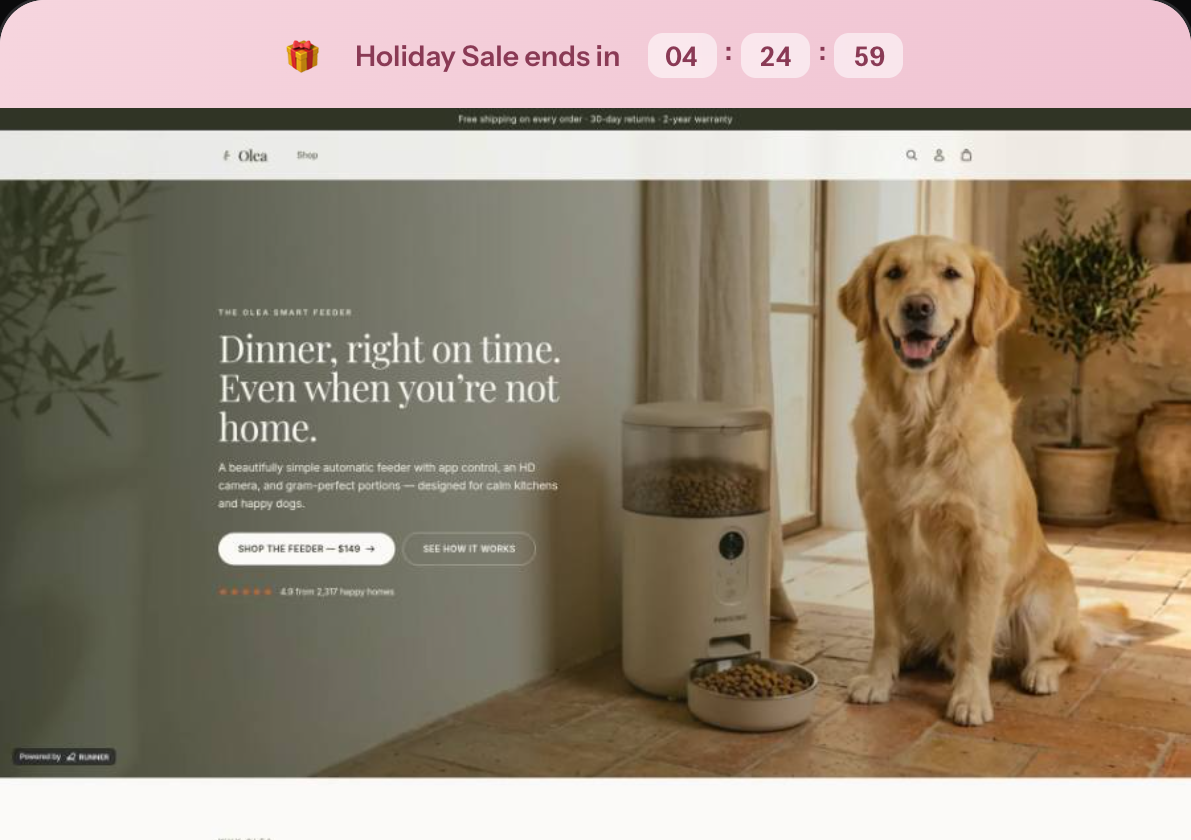 Shop-Vorschau für Timer der Hinweisleiste