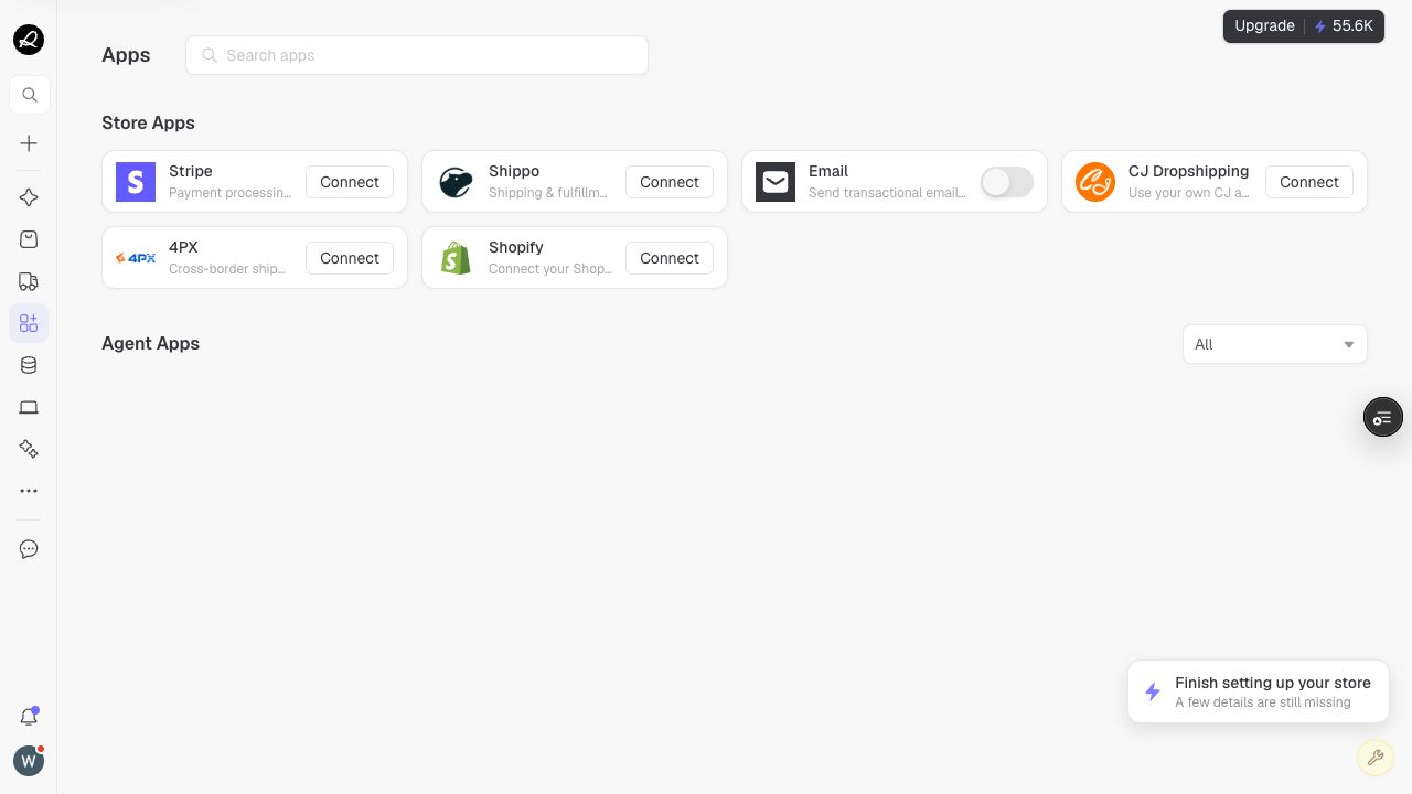 Runner Apps page